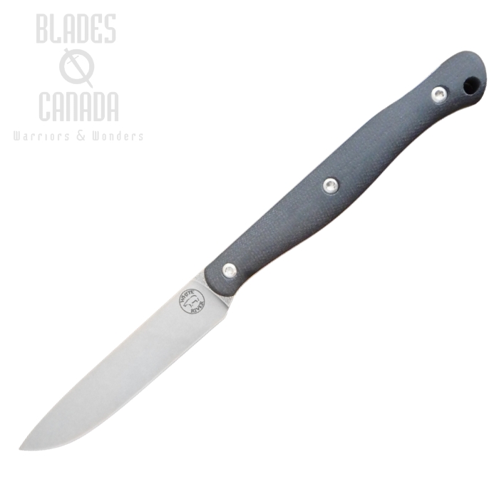 White River Exodus 4 Fixed Blade Knife, CPM S35VN, Micarta Black, WREX4-MBL